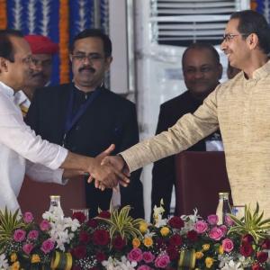 Aditya, 35 others join Maha govt; Ajit Pawar Dy CM