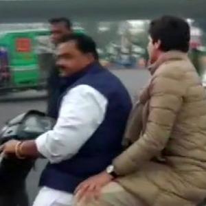 Man who gave ride to Priyanka Gandhi fined Rs 6,300