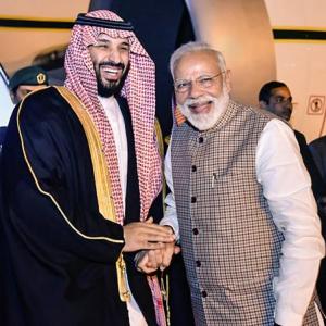 Breaking protocol, Modi receives Saudi Crown Prince at airport