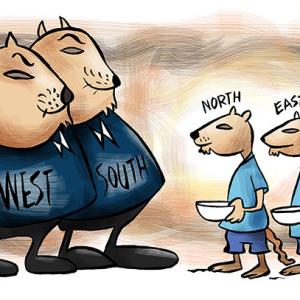 India's West-South vs North-East mismatch