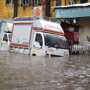 Heavy rains lash Mumbai; trains late, roads flooded