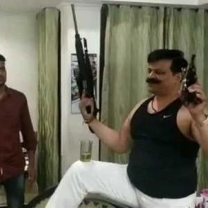 Watch: Uttarakhand BJP MLA dances with guns in hands