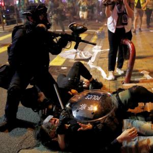 Hong Kong on the edge as protests take a violent turn