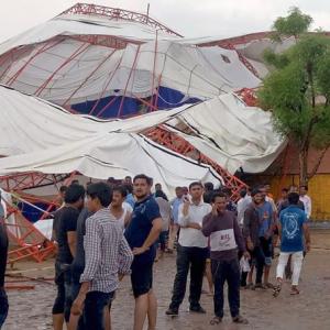 14 killed, 50 injured as pandal collapses in Barmer