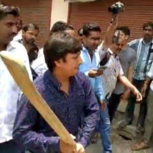 Vijayvargiya's MLA son beats officer with bat; jailed