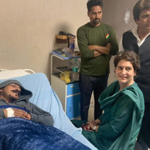 Cong snub to BSP: Priyanka meets Bhim Army chief at hospital