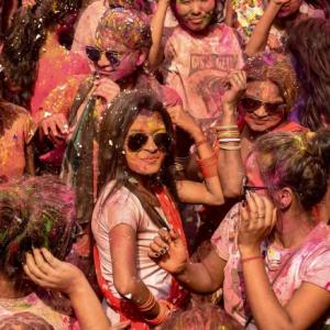 Colours splashed all over: People revel in Holi celebrations