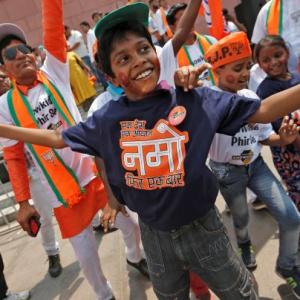 PHOTOS: BJP celebrates its victory in style