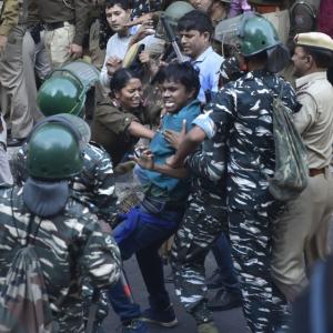 JNU students allege police brutality; cops deny charge