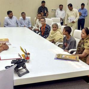UP CM assures kin of slain Hindutva leader all help