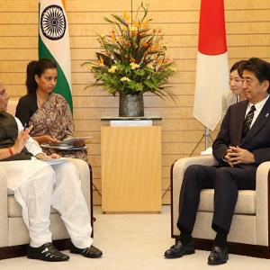 Kashmir: What Rajnath told Japan's Abe