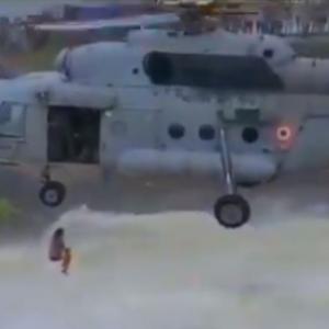 SEE: IAF rescues man from a flooded dam