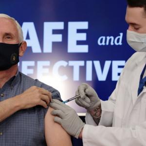 US VP Mike Pence receives COVID-19 vaccine on camera