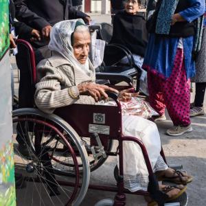 Delhi's oldest woman voter gets inked at 111