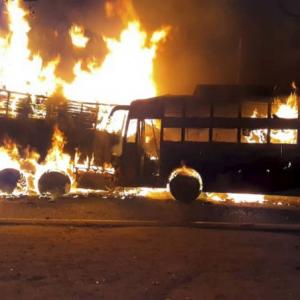 UP: 20 feared dead as bus catches fire after accident