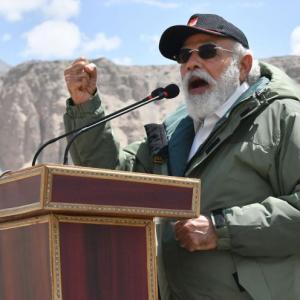 PM meets soldiers in Ladakh; takes a swipe at China