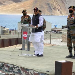 No power can touch an inch of India's land: Rajnath