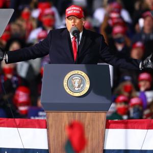 Twitter flags Trump's 'stealing' polls tweet