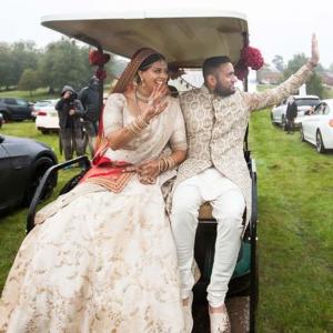 Couple in UK pull off COVID-secure drive-in wedding