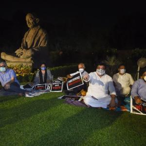 With pillows, MPs up for night-long protest in Parl
