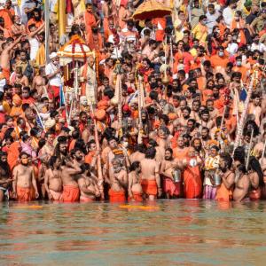 PIX: What Covid? Thousands gather at Kumbh mela