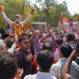 BJP sweeps civic polls in Gujarat, drubbing for Cong