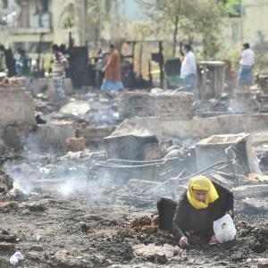 Delhi: Rohingya settlement gutted in fire