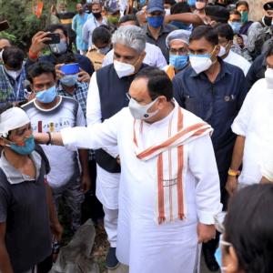 Nadda visits Bengal, compares violence to Partition