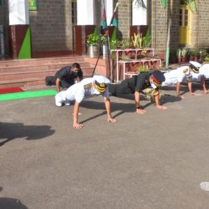 SEE: Navy chief performs push-ups with NDA cadets