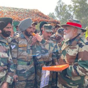 Armed forces show collective spirit of Indians: Modi