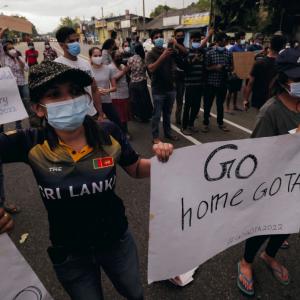 Protests intensify in Lanka despite nationwide curfew