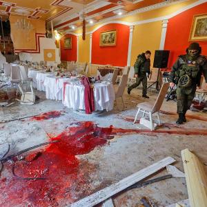 A Restaurant Smeared With Blood