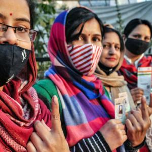 UP, Uttarakhand, Goa voters get their fingers inked