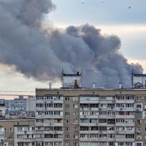 Rus Missiles Hit Kyiv 1st Time Since Apr