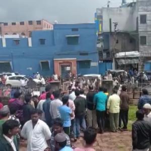 Mob barges into heritage madrasa site in Karnataka