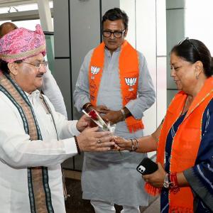 Vasundhara missing from BJP poll panels in Rajasthan
