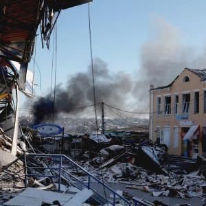Fire And Destruction in Ukraine