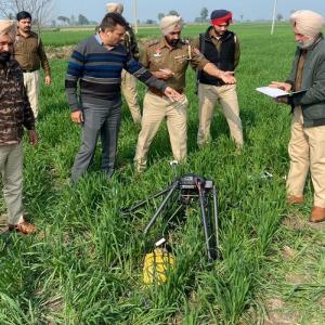 Drone with 5 kg heroin shot down near IB in Punjab