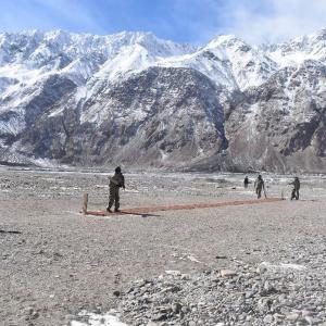 PIX: Amid standoff, soldiers play cricket near LAC