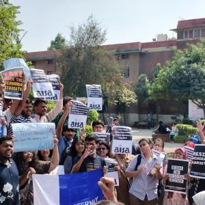 BBC docu: DU students protesting varsity action held