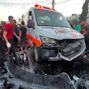 Israel defends bombing ambulance in Gaza