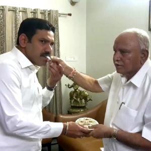 Yediyurappa's son Vijayendra is new K'taka BJP chief