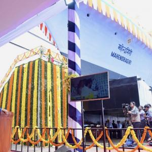 Navy's advanced warship Mahendragiri launched