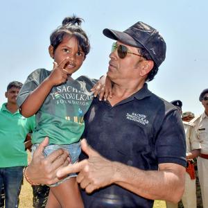 Sachin Roots For Girls To Play Football