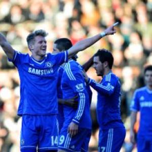 Schuerrle treble lifts Chelsea, Newcastle's Pardew sees red