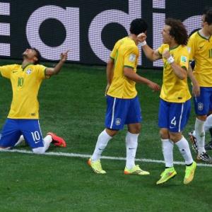 PHOTOS: Neymar brace brings the smiles back in Brazil
