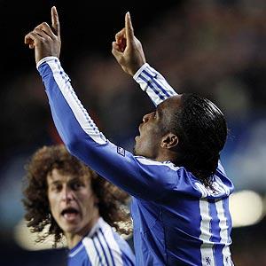 Champions League: Drogba leads Chelsea into knockout phase