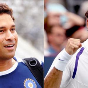 While Sachin keeps fans waiting, Federer achieves century