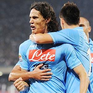 Serie A: Napoli down Milan as Cavani 'tricks'