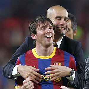 'Emotional' Messi pays tribute to 'mentor' Guardiola